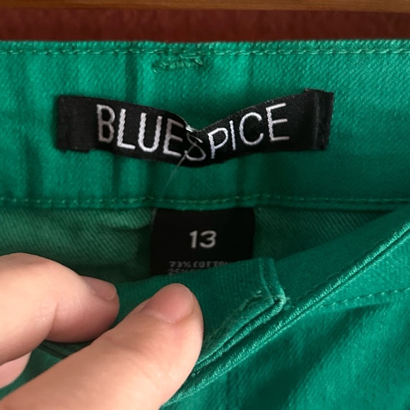 NWT Bluespice Women’s Juniors Green Ankle Pants Size 13 - Picture 9 of 14
